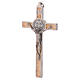 Kreuz von Sankt Benedikt aus Ahornholz, 12 x 6 cm s3