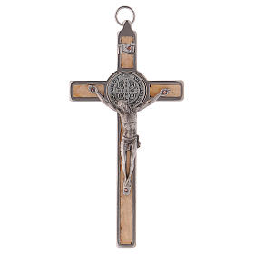 Saint Benedict Cross, 12x6 cm in maple wood