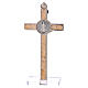 Kreuz von Sankt Benedikt aus Ahornholz mit Sockel, 12 x 6 cm s4