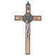 Kreuz von Sankt Benedikt aus Ahornholz, 16 x 8 cm s1