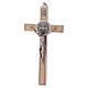 Kreuz von Sankt Benedikt aus Ahornholz, 16 x 8 cm s3