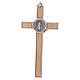 Kreuz von Sankt Benedikt aus Ahornholz, 16 x 8 cm s4