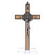 Kreuz von Sankt Benedikt aus Ahornholz mit Sockel, 16 x 8 cm s1