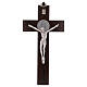 Kreuz von Sankt Benedikt aus Nussbaumholz, 25 x 12 cm s1