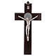 Krzyż Świętego Benedykta drewno z orzecha 25x12 cm s1