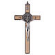 Kreuz von Sankt Benedikt aus Ahornholz, 20 x 10 cm s1