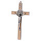 Kreuz von Sankt Benedikt aus Ahornholz, 20 x 10 cm s3