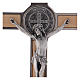 Croix Saint Benoît bois d'érable 20x10 cm s2