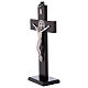 St. Benedict's cross in painted hickory with base 25x12 cm s3
