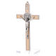 Croix Saint Benoît bois d'érable avec base 20x10 cm s3