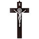 Kreuz von Sankt Benedikt aus Holz in der Farbe Nussbaum, 30 x 15 cm s1
