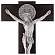 Kreuz von Sankt Benedikt aus Holz in der Farbe Nussbaum, 30 x 15 cm s2