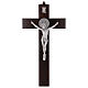 Krzyż Świętego Benedykta drewno malowane kolor orzechowy 30x15 cm s1
