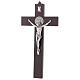 Krzyż Świętego Benedykta drewno malowane kolor orzechowy 30x15 cm s3