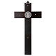Krzyż Świętego Benedykta drewno malowane kolor orzechowy 30x15 cm s4