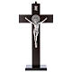 Kreuz von Sankt Benedikt aus Nussbaumholz mit Sockel, 30 x 15 cm s1
