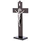 Kreuz von Sankt Benedikt aus Nussbaumholz mit Sockel, 30 x 15 cm s3