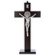 St. Benedict Cross in walnut wood with base, 30x15 cm s1