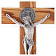 Kreuz von Sankt Benedikt aus Olivenbaumholz, 30 x 15 cm s2