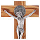 Croix Saint Benoît bois d'olivier 30x15 cm s2