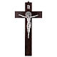 Kreuz von Sankt Benedikt aus Holz in der Farbe Nussbaum, 40 x 20 cm s1