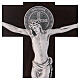 Kreuz von Sankt Benedikt aus Holz in der Farbe Nussbaum, 40 x 20 cm s2
