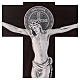 Croce San Benedetto Legno tinta noce 40x20 cm s2