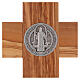 Cruz São Bento madeira de oliveira 40x20 cm s4