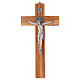 Saint Benedict cross in olive wood, 40x20 cm s1