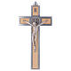 Kreuz von Sankt Benedikt aus Aluminium und Ahornholz, 25 x 12 cm s1