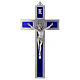 Krzyż Świętego Benedykta z aluminium i emaliowany 30x15 cm s1
