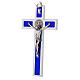 Krzyż Świętego Benedykta z aluminium i emaliowany 30x15 cm s3
