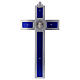 St Benedict Cross in aluminium and enamel 30x15 cm s4