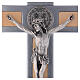 Kreuz von Sankt Benedikt aus Ahornholz und Aluminium, 30 x 15 cm s2