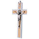 Kreuz von Sankt Benedikt aus Ahornholz und Aluminium, 30 x 15 cm s3