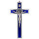 Emailliertes Kreuz von Sankt Benedikt aus Aluminium, 40 x 20 cm s1