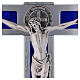 Saint Benedict cross in aluminium and enamelled 40x20 cm s2