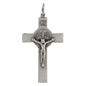 Classic Cross, Saint Bendict in zamak 5 cm