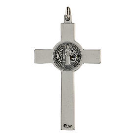 Klassisches Kreuz von Sankt Benedikt aus Zamack, 7 cm