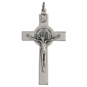 Krzyż klasyczny Święty Benedykt 7 cm zama