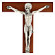 Kreuz von Sankt Benedikt aus Nussbaumholz, 35 cm s2