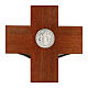 Kreuz von Sankt Benedikt aus Nussbaumholz, 35 cm s4