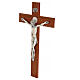 Kreuz von Sankt Benedikt aus Nussbaumholz, 35 cm s6
