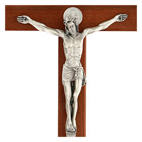 Saint Benedict Cross in walnut 35 cm