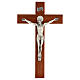 Krzyż Świętego Benedykta z drewna orzechowego 35 cm s1