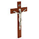 Krzyż Świętego Benedykta z drewna orzechowego 35 cm s3