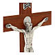 Krzyż Świętego Benedykta z drewna orzechowego 35 cm s5