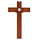Saint Benedict Cross in walnut 14 inc s7