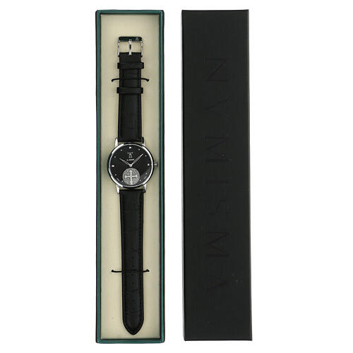 Schwarze Armbanduhr San Benedetto aus 925er Silber 5