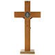 Croix de Saint Benoît bois cerisier 70x35 cm s9